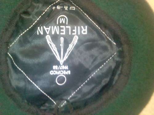 SADF GREEN INFANTRY BERET -LIKE NEW CONDITION