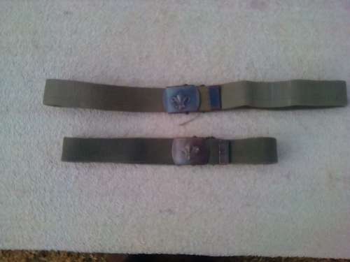 BOY SCOUTS BELTS X2 -R 145 BOTH