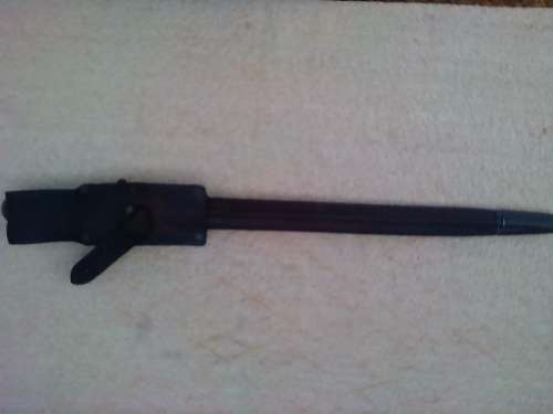 303 BAYONET -AGE RELATED WEAR ON BLADE AND FROG