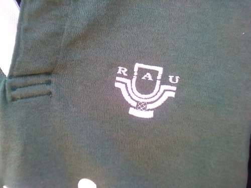 RAU RANDSE AFRIKAANSE RUGBY TRUI -SIZE 117