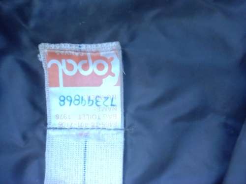 SADF TOILETRY BAG 1975-BOTTOM ZIP BROKEN