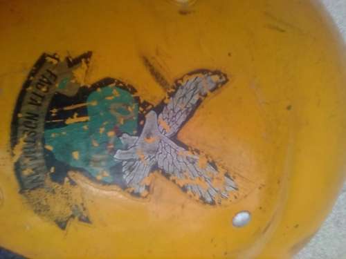 SAAF OLD FLIGHT HELMET -VERY USED CONDITION