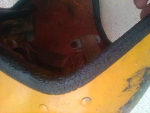SAAF OLD FLIGHT HELMET -VERY USED CONDITION