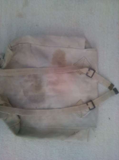 VINTAGE 1940,S BRITISH MILITARY SAND CANVAS BACKPACK