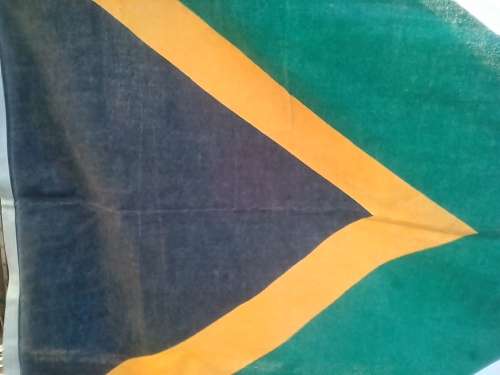 SOUTH AFRICA NATIONAL FLAG -167 CM X 110 CM -USED CONDITION