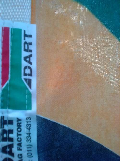 SOUTH AFRICA NATIONAL FLAG -167 CM X 110 CM -USED CONDITION