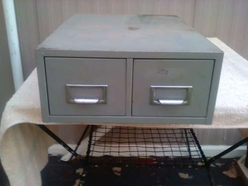 2 X STEEL CABINETS -51 CM X38 CM X 37 CM-