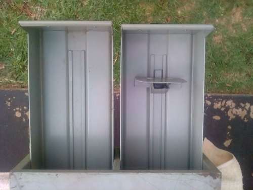 2 X STEEL CABINETS -51 CM X38 CM X 37 CM-