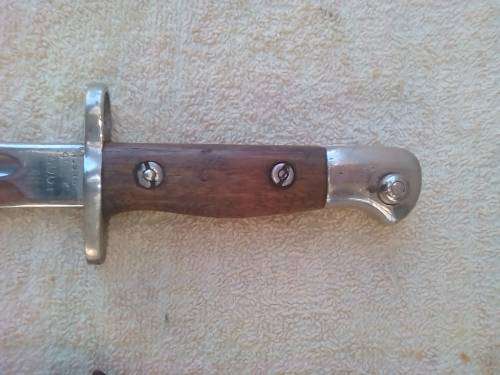 BAYONET WITH MARKINGS