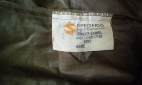 SADF RAINCOAT
