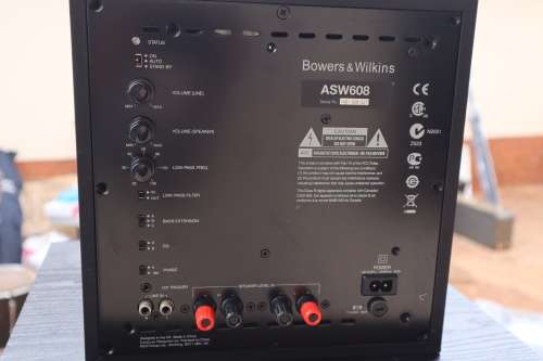 Bowers and Wilkins ASW608 Subwoofer (BLACK