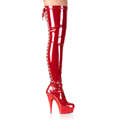 Delight 3063 Red Thigh High Boots size sa 4
