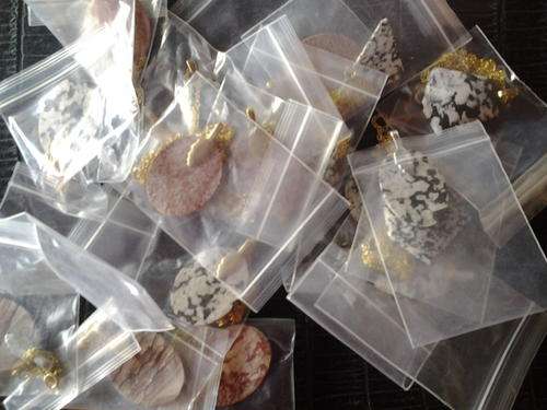 Job Lot of Cabachon Pendants with Chains