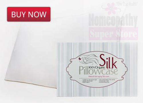 100% Organic Silk Pillowcase Travel 30x40cm (TSL) Natural Silk Colour: Ivory