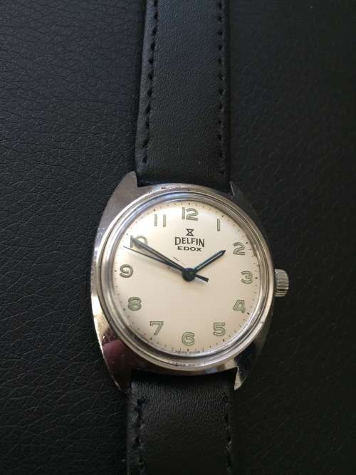 Edox Delfin manual wind watch