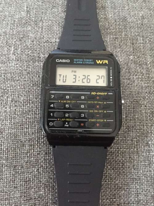 Casio calculator watch CA-61W