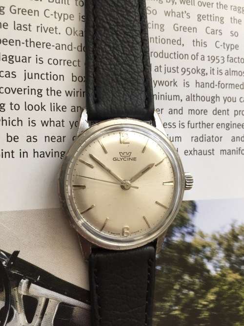 Glycine manual wind watch: vintage