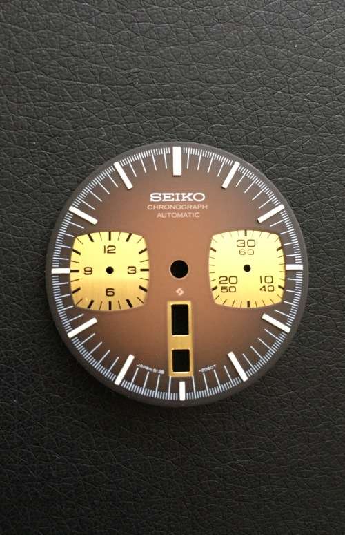 Seiko Bullhead Chrono dial. NOS