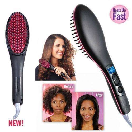 Simply Artifact LCD Ceramic Hair Straightener Brush Hair Straight Combs
