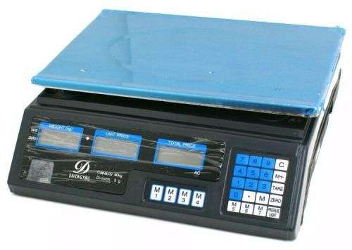DIGITAL PRICE SCALES 40KG FRUIT VEG SHOP RETAIL WEIGH & PRICE SCALE