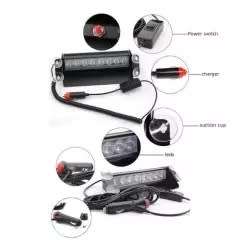 8 LED Flash Light Emergency Caution Warning Light( white)