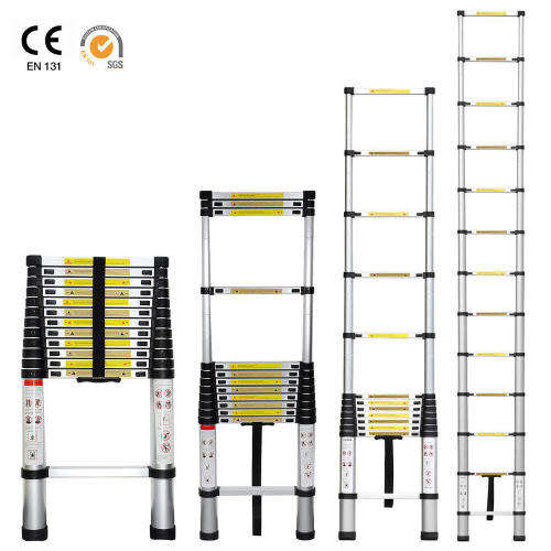 5.6m Aluminum Alloy Portable Extension Telescopic Ladder Single Straight Ladder