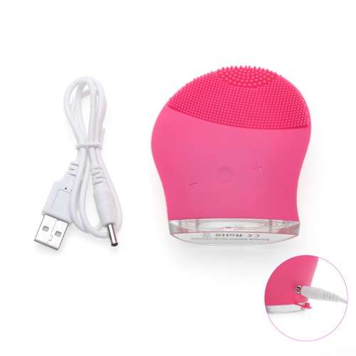 Electric Facial Cleanser, Vibratory Massage Silicone Brush Soft Pore Cleaning Tool