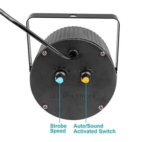 SOUND ACTIVE LED Mini Strobe 88 20W Stage Disco Light ( WHITE COLOUR )