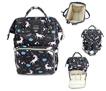 Diaper Bag Unicorn Multi-Function Waterproof Travel Backpack Nappy Bags for Baby