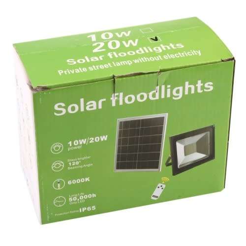 Brand new 20W LED solar remote control floodlight with solar panel