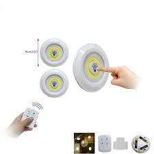 LIGHTS 3PCS WIRELESS REMOTE CONTROL COB BATTERY OPERATED UNDER CABINET