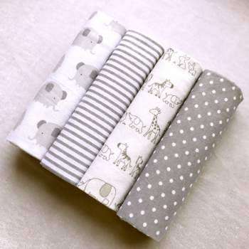 Receiving Blankets 4pcs/lot cotton flannel newborn baby blankets / cotton blanket / throws baby blan