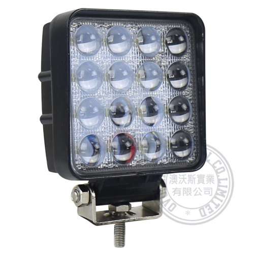 4D 48W Square LED Spot light for Car and 4X4