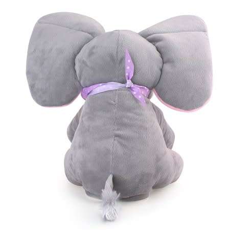 Peek a Boo Ear Flappy Singing Baby Elephant Animated Plush Toy (12 inch~30cm)