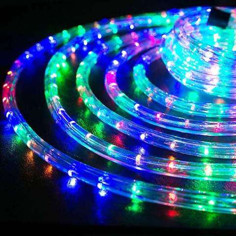 100m LED Rope Light - Blue / white / red / warm white