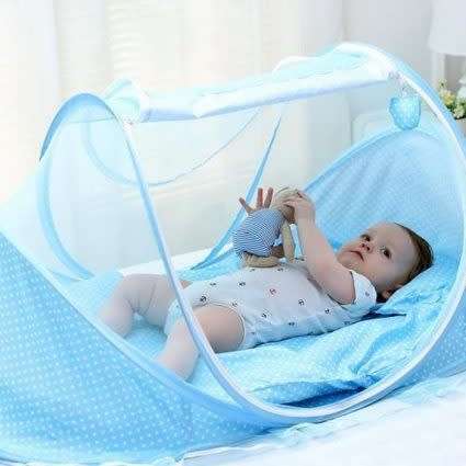 Baby Cushion Mat With Mosquito Net