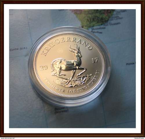 Krugerrands 1 Oz the FINE SILVER 2017.
