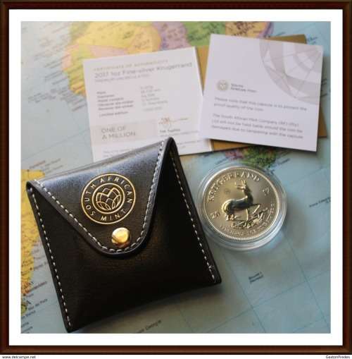 Krugerrands 1 Oz the FINE SILVER 2017.