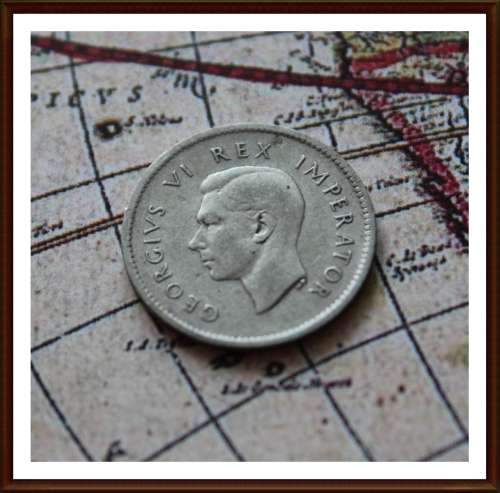 Union of South Africa, Threepence 1937, Circ. Coin, as per Photo.