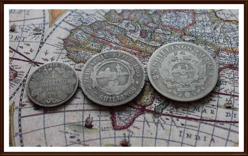 1893 ZAR Partial Coin Set, Circulated Coins, Difficult to Collect Because they are RARE Finds!!!