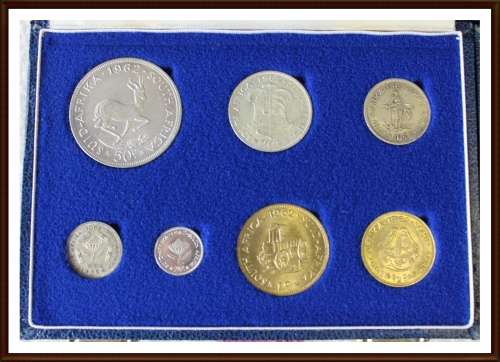 Lot of 4 South African sets, 1961, 1962, 1963, 1964, Beautiful sets,see full description below.
