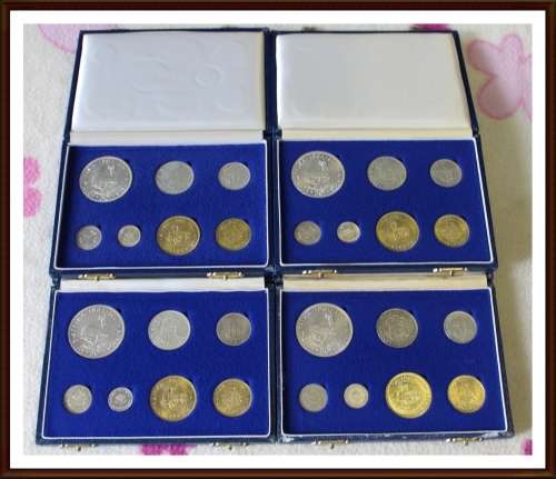 Lot of 4 South African sets, 1961, 1962, 1963, 1964, Beautiful sets,see full description below.
