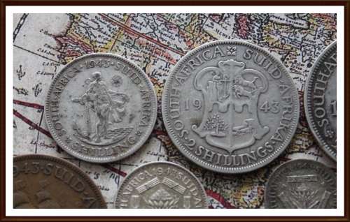 1943 S.A Full Set The Circulated Coin, as per Photo.