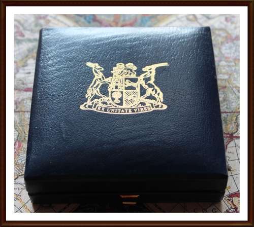 1974 S.A R1 Proof Commemorative 50 years the SA Mint, Excellent Proof Coin, Box as per Photo Pls.