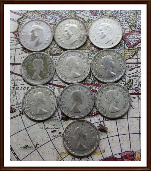 Collections the S.A. Tickey´s the 1950 to 1959, Full Set, Conditions, as per Photo.