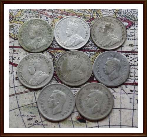Collections the S.A. Tickey, the 1932 to 1939, Partial Set, Conditions, as per Photo.
