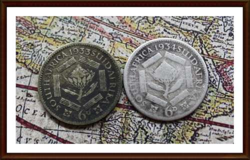 Collections the S.A. 6 Pence, the 1930´S, Conditions, as per Photo.