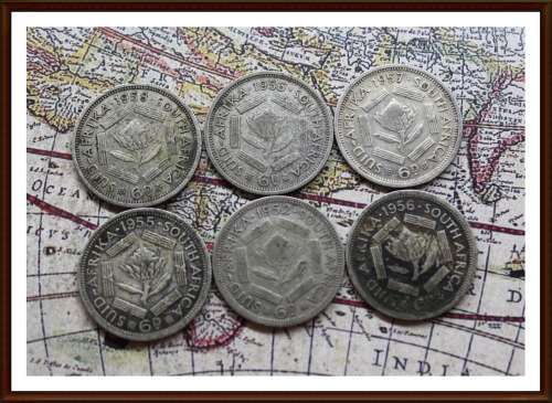 Collections the S.A. 6 Pence, Date 1950´s, Conditions, as per Photo.