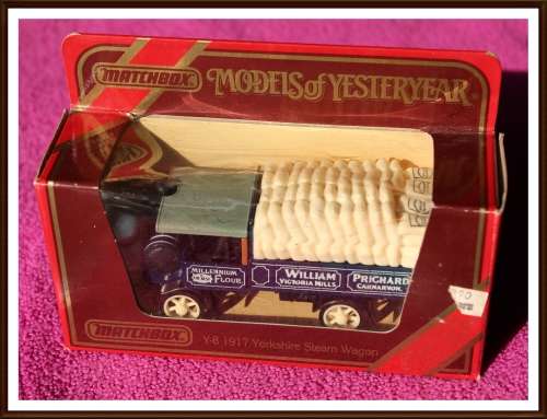 Original, MATCHBOX, Models of yesteryear, Y-8 1917 YORKSHIRE STEAM WAGON, Excellent Collectable.