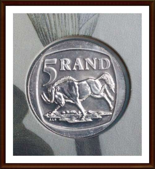1997 Rep.S.A. Original UNC Arum Lily Coin Set, in orig pattern set cover (clear tape on sides)